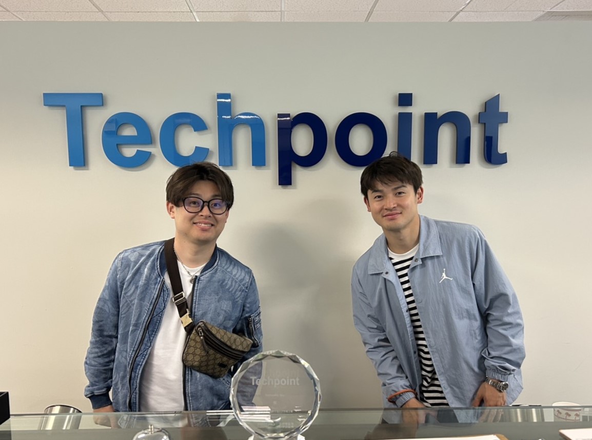 トップパートナー【Techpoint, Inc.】様のシリコンバレー本社を有延大夢選手、水野裕哉監督が訪問しました！